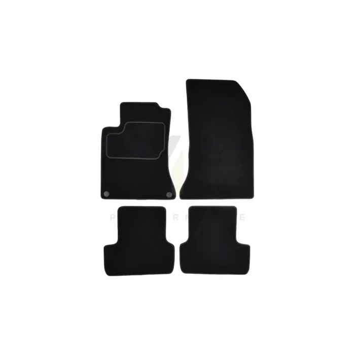 MAMMOOTH Tailored A041 MER64 PRM 01 Floor mat set suitable for MERCEDES-BENZ CLA Estate (X117) Textile, Front and Rear, Quantity 4, Black