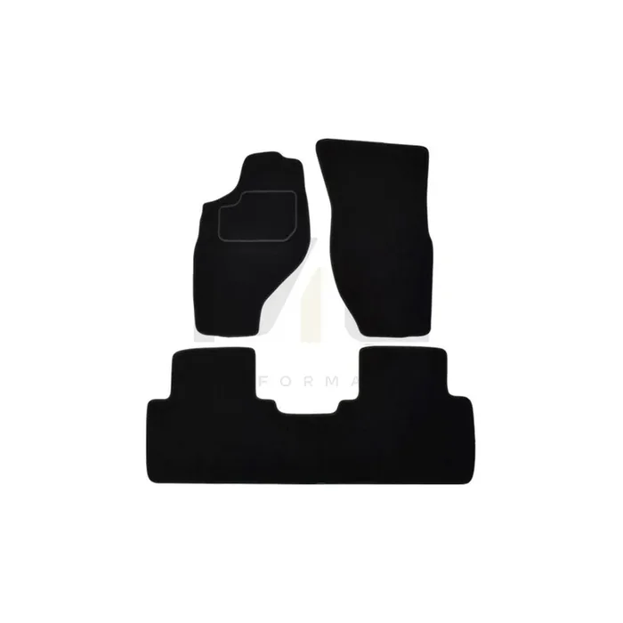 MAMMOOTH Tailored A041 NIS275 PRM 01 Floor mat set for NISSAN Terrano II Off-Road (R20) Textile, Front and Rear, Quantity 3, Black