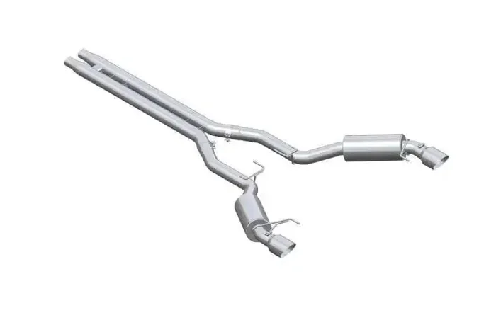 MBRP 15 Ford Mustang GT 5.0 3in Cat Back Dual Split Rear Street Version 4.5in Tips – Aluminized