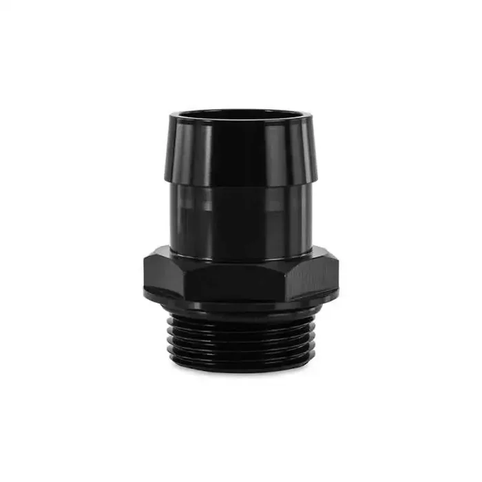 Mishimoto -16ORB to 1 1/4″ Hose Barb Aluminum Fitting – Black