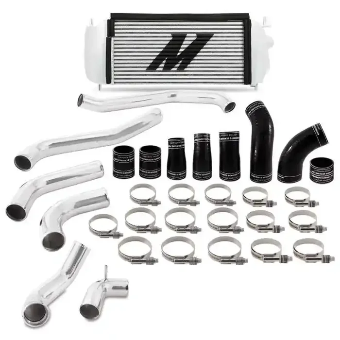 Mishimoto 2017+ Ford F150 3.5L EcoBoost Performance Intercooler Kit – Silver Cooler Polished Pipes