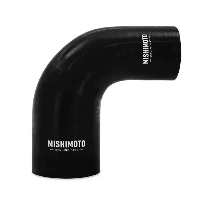 Mishimoto Silicone Reducer Coupler 90 Degree 2.5in to 3in – Black