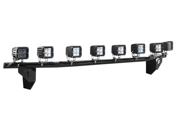 N-Fab Light Mounting-Light Bar (1-30in.) w/Multi-Mount-10-19 Ram 2500/3500-Gloss Black – D1030LD