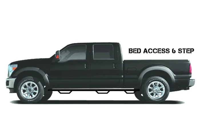 N-Fab Nerf Step-W2W w/Bed Acs Tacoma 6ft. Double- Gloss Black – T0690CC-6