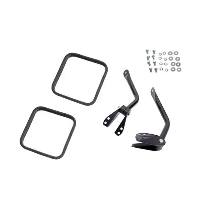 OMIX 11001.11 Side Mirror Kit Black- 55-86 Jeep CJ Models