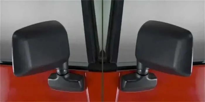 OMIX 11002.19 Door Mirror Kit Black- 87-95 Jeep Wrangler YJ