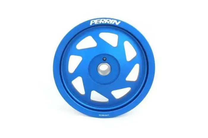 Perrin 19-21 Subaru WRX / 16-18 Forester Lightweight Crank Pulley (FA/FB Engines w/Large Hub) – Blue
