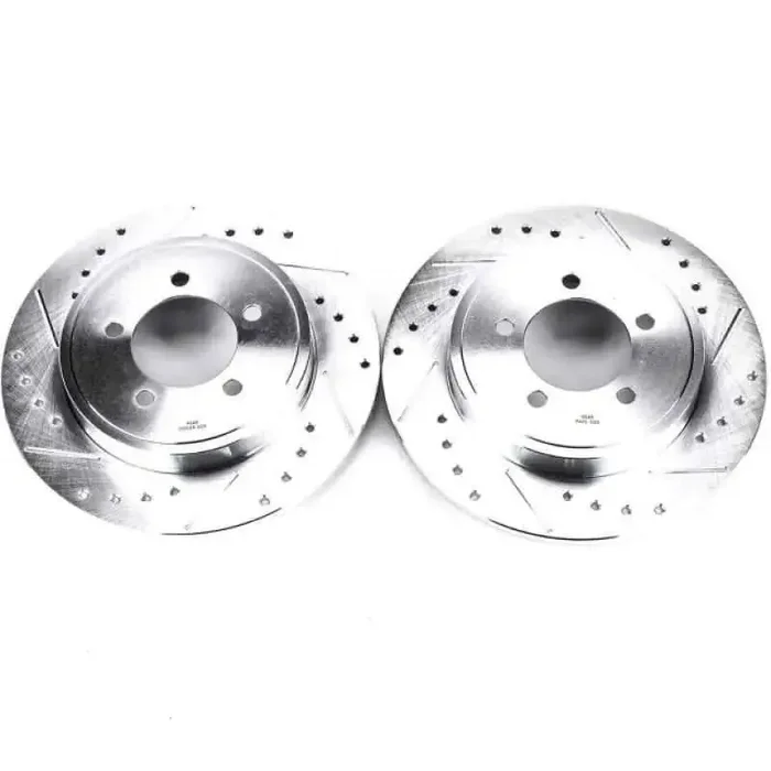 Power Stop 02-10 Ford Explorer Rear Evolution Drilled & Slotted Rotors – Pair
