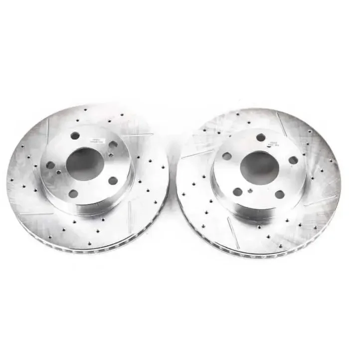 Power Stop 05-15 Toyota Tacoma Front Evolution Drilled & Slotted Rotors – Pair