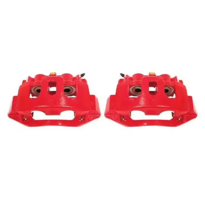 Power Stop 11-19 Chevrolet Silverado 2500 HD Rear Red Calipers w/Brackets – Pair