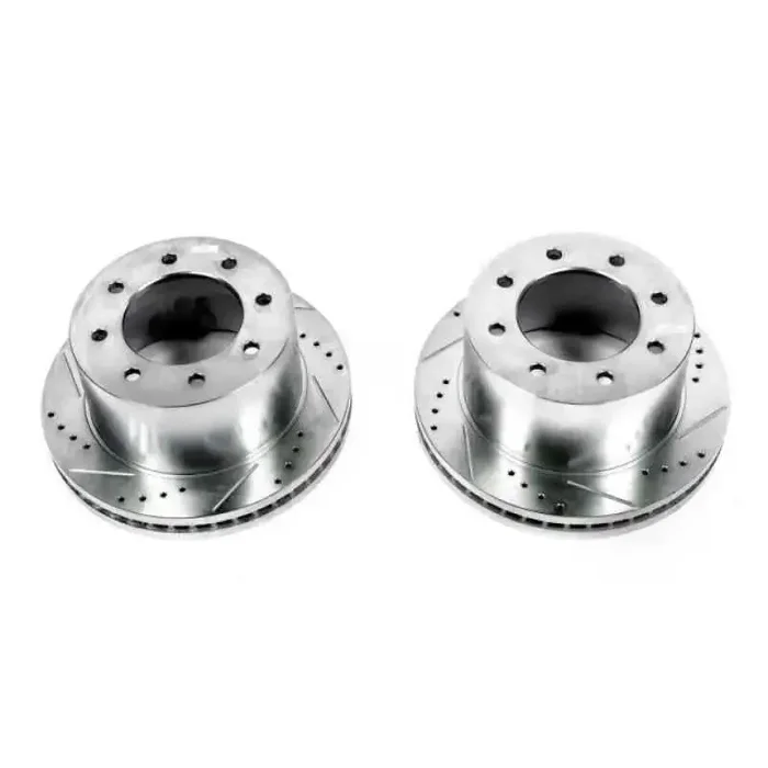 Power Stop 11-19 Chevrolet Silverado 3500 HD Rear Evolution Drilled & Slotted Rotors – Pair