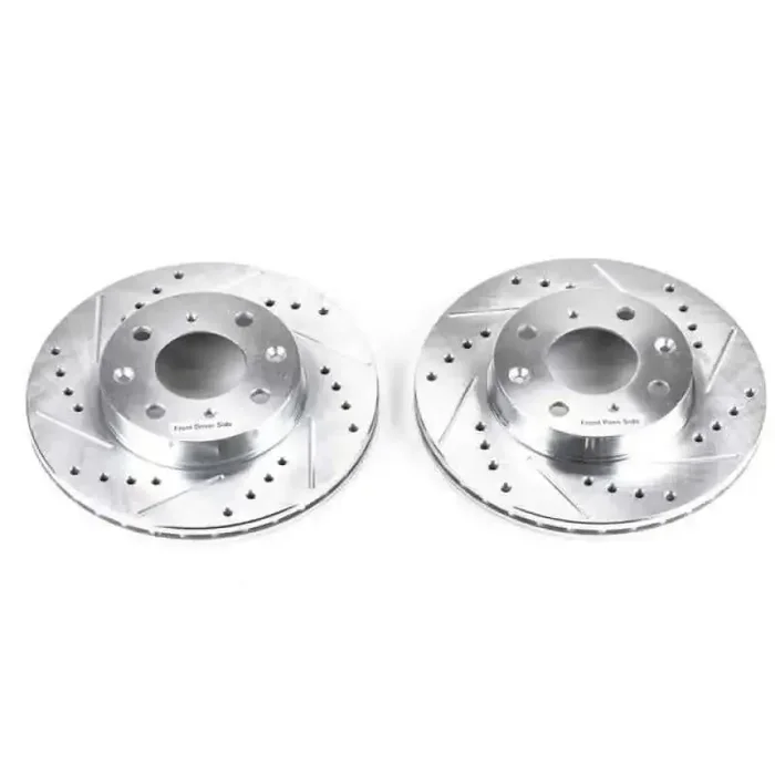Power Stop 88-91 Honda Civic Front Evolution Drilled & Slotted Rotors – Pair