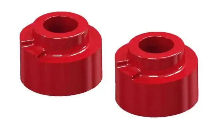 Prothane 05-09 Ford F250 SD 4wd Front Coil Spring 2.5in Lift Spacer – Red
