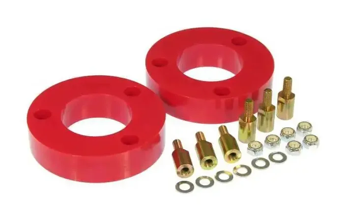 Prothane 09+ Ford F150 Front Coil Spring 2in Lift Spacer – Red