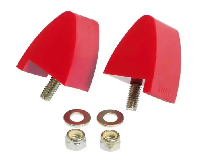 Prothane 64-73 Ford Mustang Front Bump Stops – Red