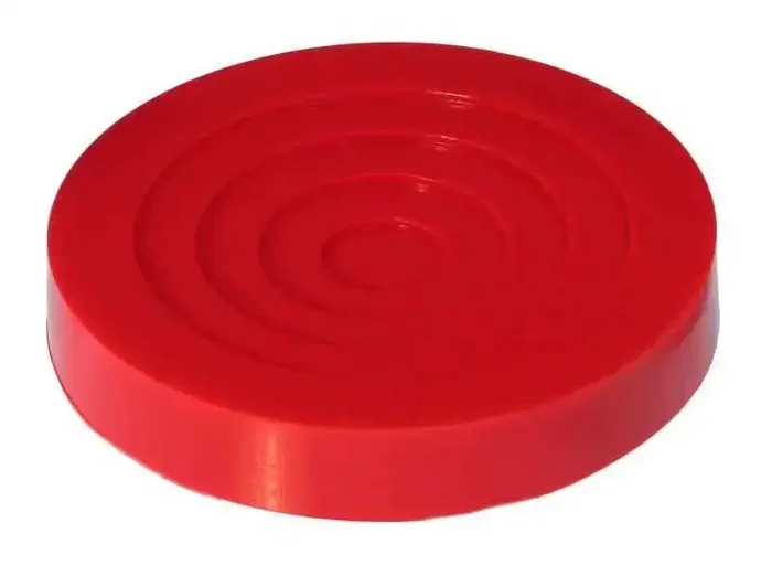 Prothane Universal Jack Pad 5in Diameter Model – Red
