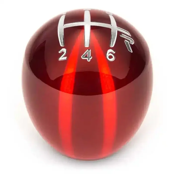 Raceseng Slammer Shift Knob (Gate 3 Engraving) M12x1.25mm Adapter – Red Translucent