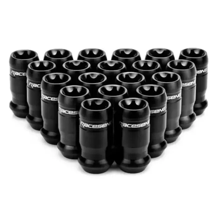 Raceseng TNR-1 Titanium Lug Nut Set – M12x1.25mm – Brushed Black