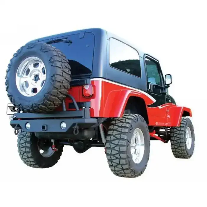 Rampage 1987-1995 Jeep Wrangler(YJ) Recovery Bumper Rear – Black