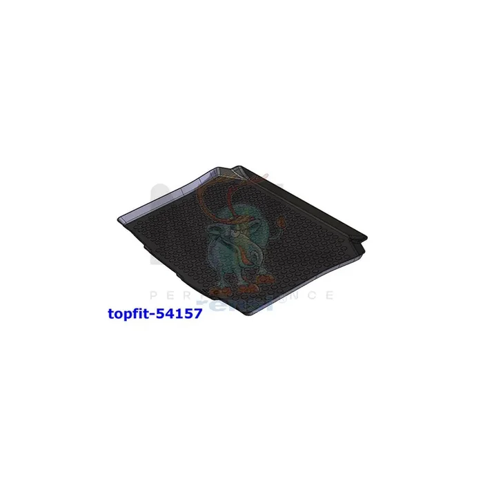 RENSI 54157 Car boot tray for SEAT IBIZA Elastomer, fits bottom/lower cargo floor
