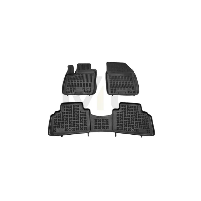REZAW PLAST 200621 Floor mat set for FORD Tourneo Courier Elastomer, Front and Rear, Black