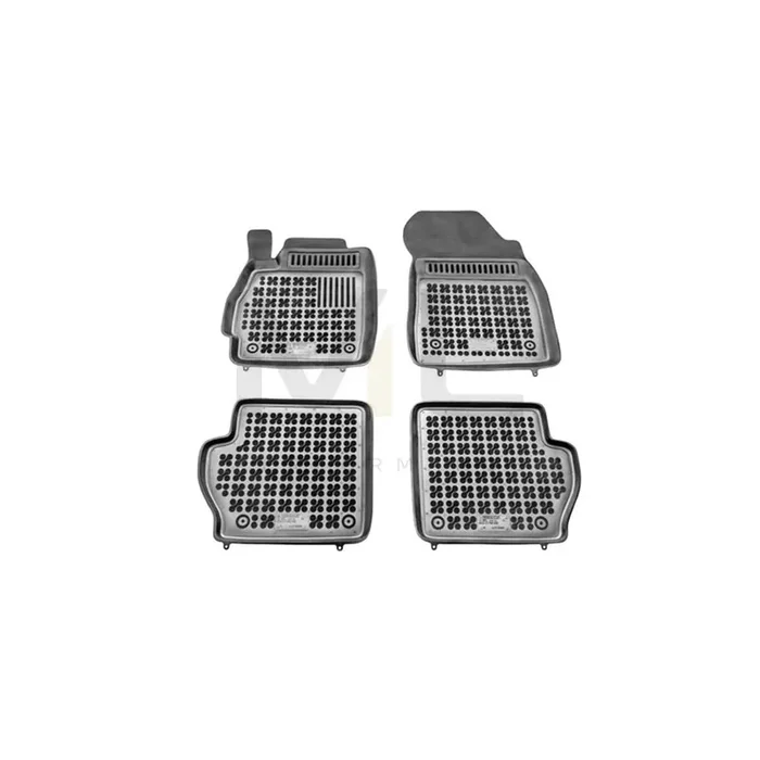 REZAW PLAST 200808 Floor mat set for MAZDA 2 Hatchback (DE, DH) Elastomer, Front and Rear, Black