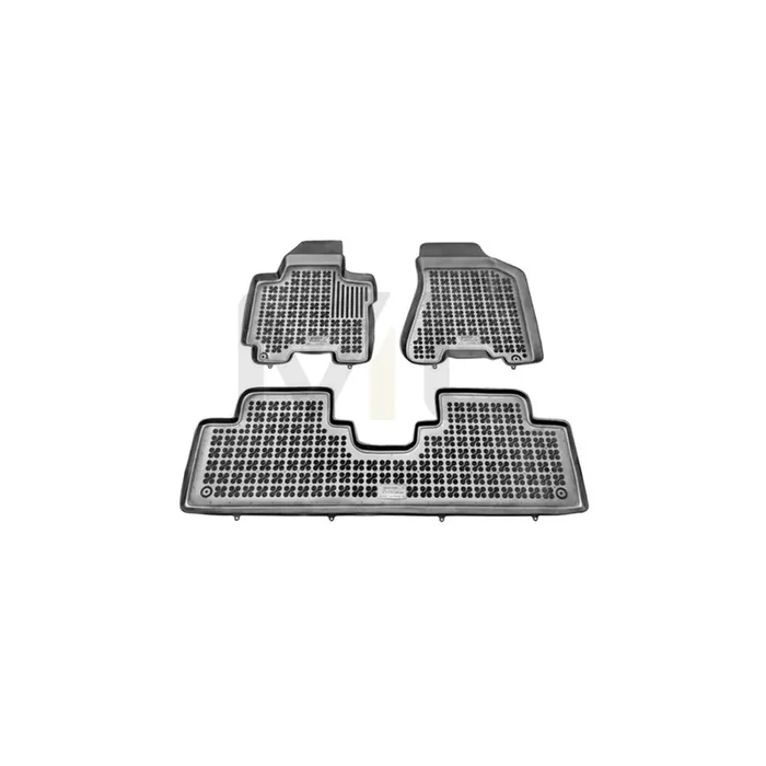 REZAW PLAST 201006 Floor mat set for KIA Sportage II (JE, KM) Elastomer, Front and Rear, Black
