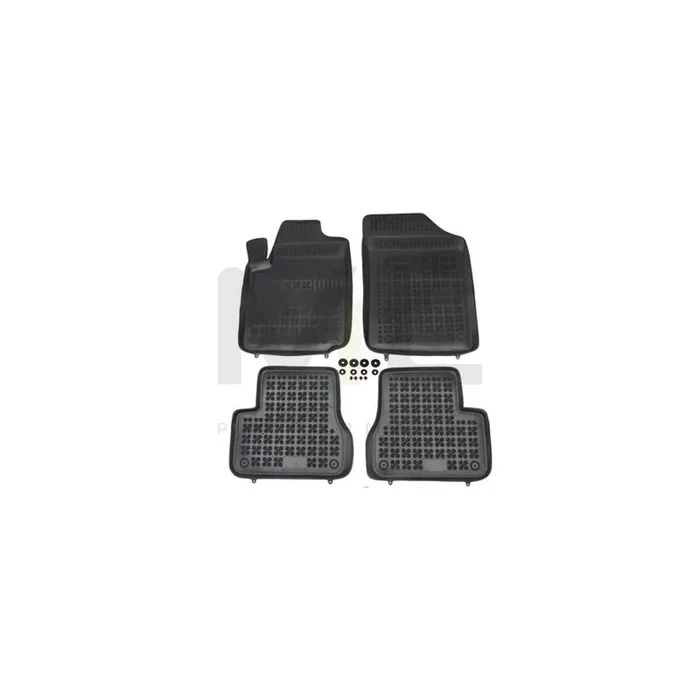 REZAW PLAST 201217 Floor mat set for CITROﾃ起 C3 I Hatchback (FC, FN) Elastomer, Front and Rear, Quantity 4, Black