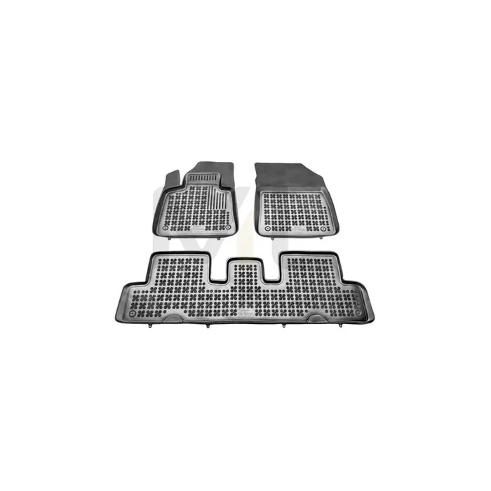 REZAW PLAST 201227 Floor mat set for CITROﾃ起 C4 II Picasso Elastomer, Front and Rear, Black
