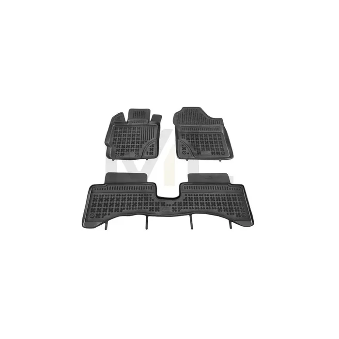 REZAW PLAST 201430 Floor mat set for TOYOTA Yaris III Hatchback (XP13) Elastomer, Front and Rear, Black