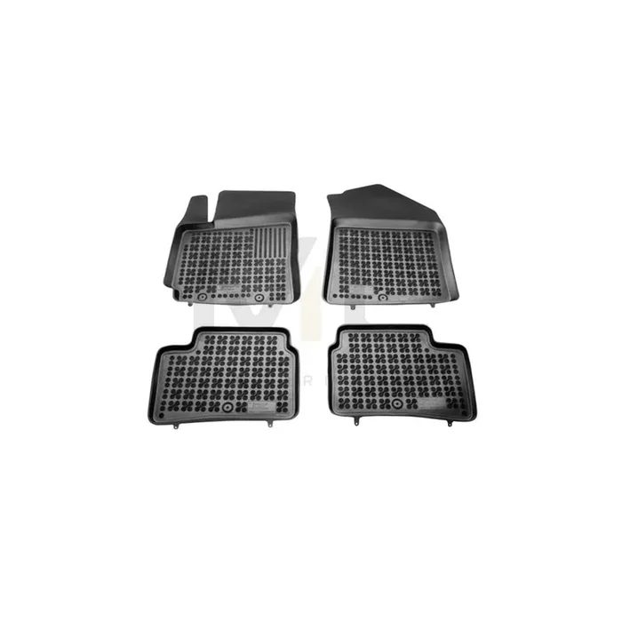 REZAW PLAST 201615 Floor mat set for HYUNDAI i10 II Hatchback (IA, BA) Elastomer, Front and Rear, Black