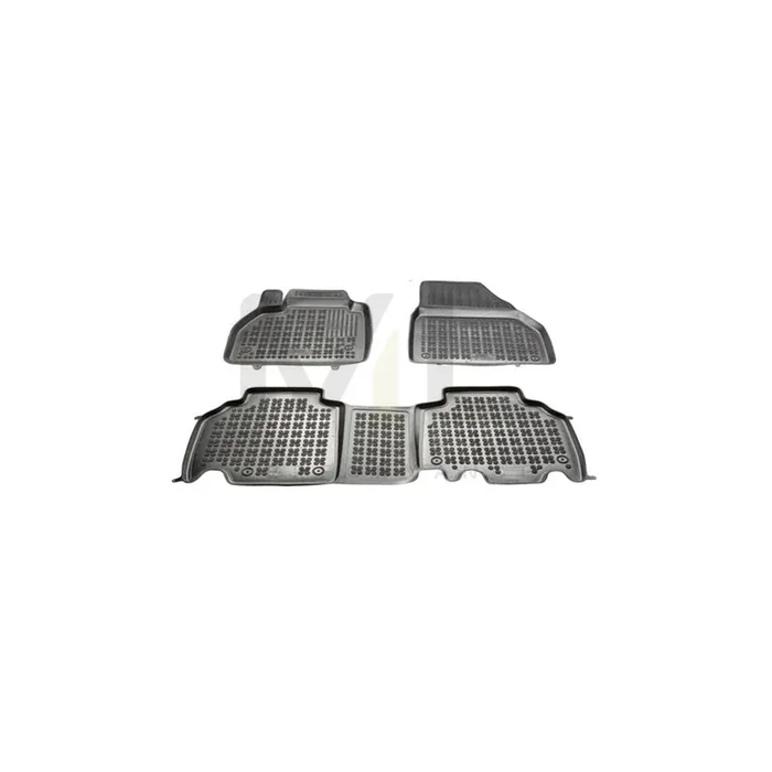 REZAW PLAST 201717 Floor mat set suitable for MERCEDES-BENZ Citan Traveliner / Estate (415) Elastomer, Front and Rear, Black
