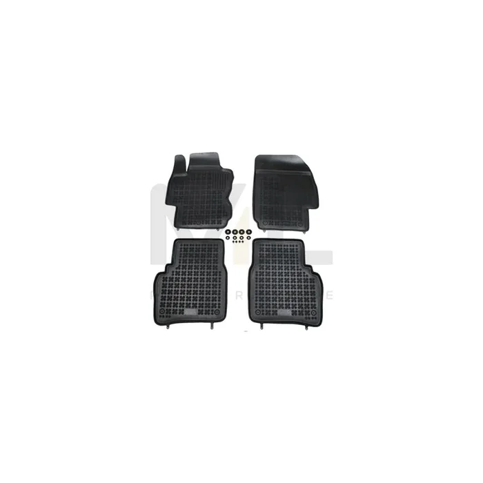 REZAW PLAST 201802 Floor mat set for NISSAN Note I (E11, NE11) Elastomer, Front and Rear, Quantity 4, Black