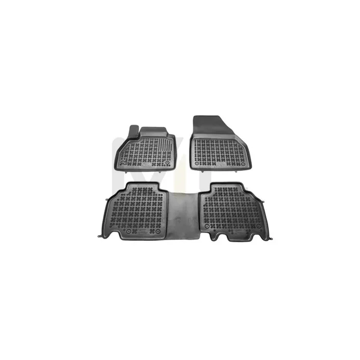 REZAW PLAST 201907 Floor mat set for RENAULT Kangoo II Be Bop (KW) Elastomer, Front and Rear, Quantity 3, Black