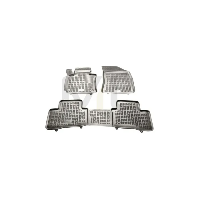 REZAW PLAST 203002 Floor mat set for SSANGYONG Tivoli Off-Road Elastomer, Front and Rear, Black