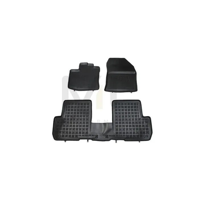 REZAW PLAST 203404A Floor mat set for DACIA Lodgy (JS_) Elastomer, Front and Rear, Black