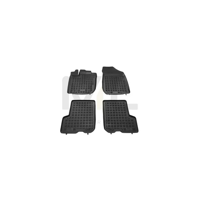 REZAW PLAST 203407 Floor mat set for DACIA Logan II Saloon (L8) Elastomer, Front and Rear, Quantity 4, Black