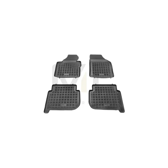 REZAW PLAST Tailored 200104 Floor mat set for VW TOURAN Elastomer, Front and Rear, Quantity 4, Black