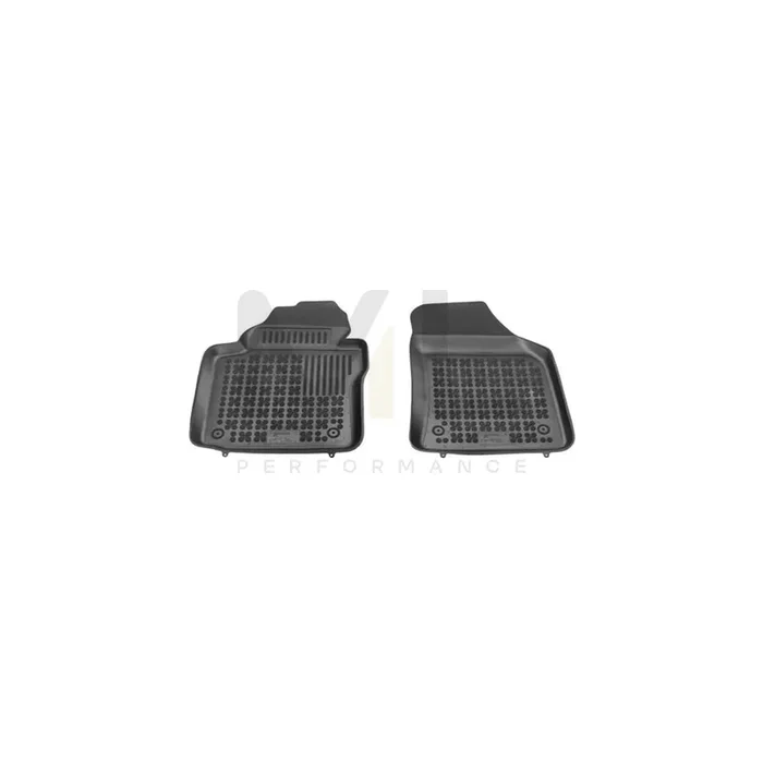 REZAW PLAST Tailored 200107P Floor mat set for VW Caddy III Van (2KA, 2KH, 2CA, 2CH) Elastomer, Front, Quantity 2, Black
