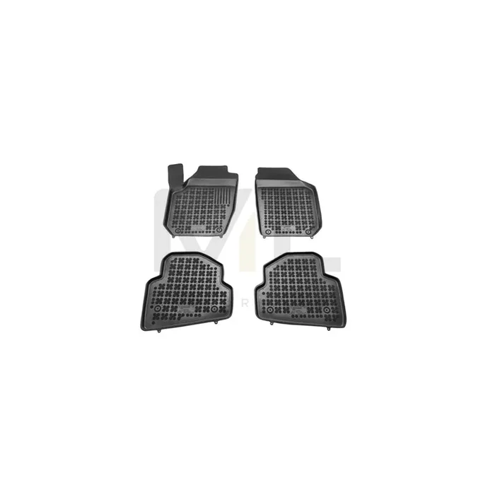 REZAW PLAST Tailored 200204 Floor mat set for SKODA FABIA Elastomer, Front and Rear, Quantity 4, Black