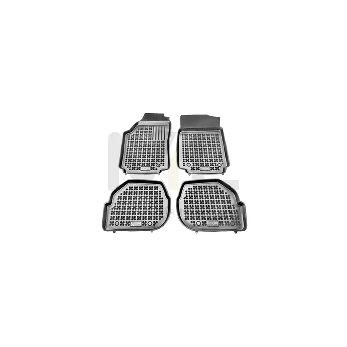REZAW PLAST Tailored 200302 Floor mat set Elastomer, Front and Rear, Quantity 4, Black