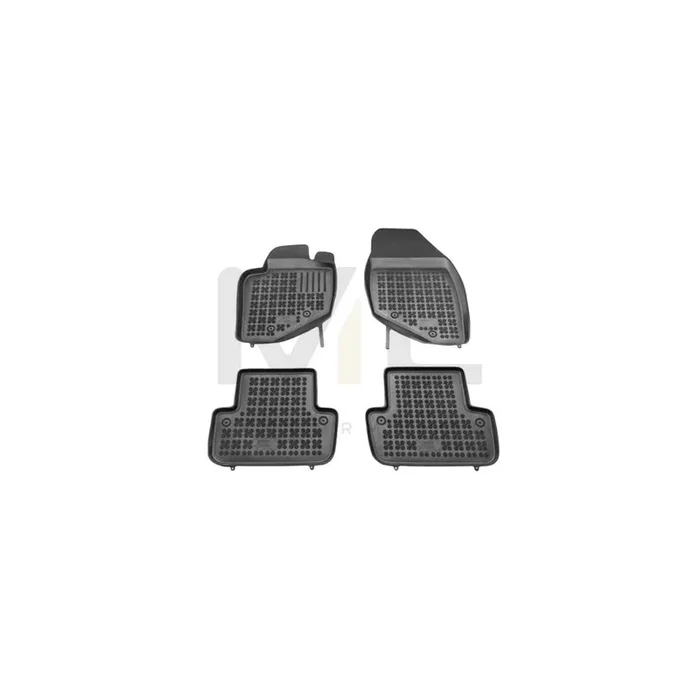 REZAW PLAST Tailored 200402 Floor mat set Elastomer, Front and Rear, Quantity 4, Black