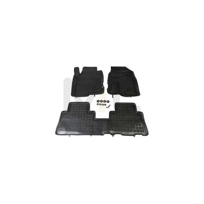 REZAW PLAST Tailored 200511 Floor mat set for CHEVROLET Captiva (C100, C140) Elastomer, Front and Rear, Quantity 3, Black