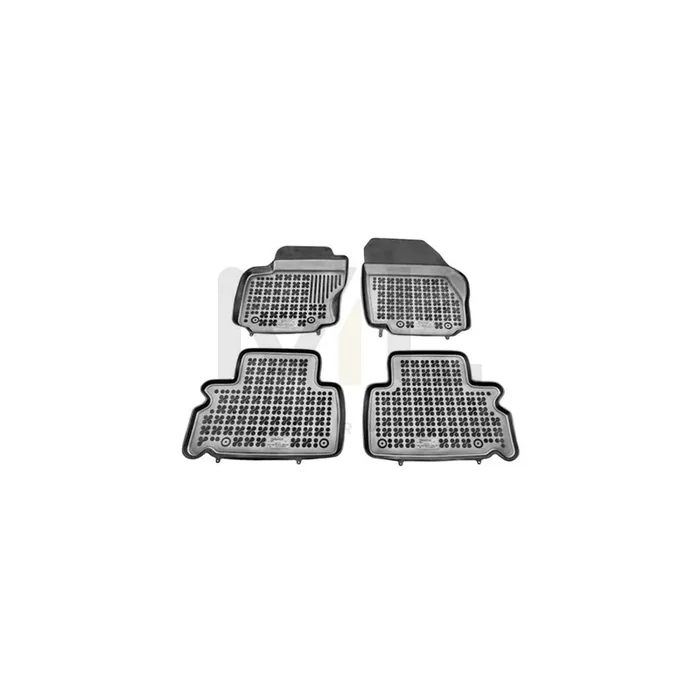 REZAW PLAST Tailored 200609 Floor mat set Elastomer, Front and Rear, Quantity 4, Black