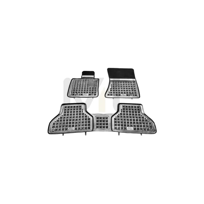 REZAW PLAST Tailored 200709 Floor mat set Elastomer, Front and Rear, Quantity 3, Black