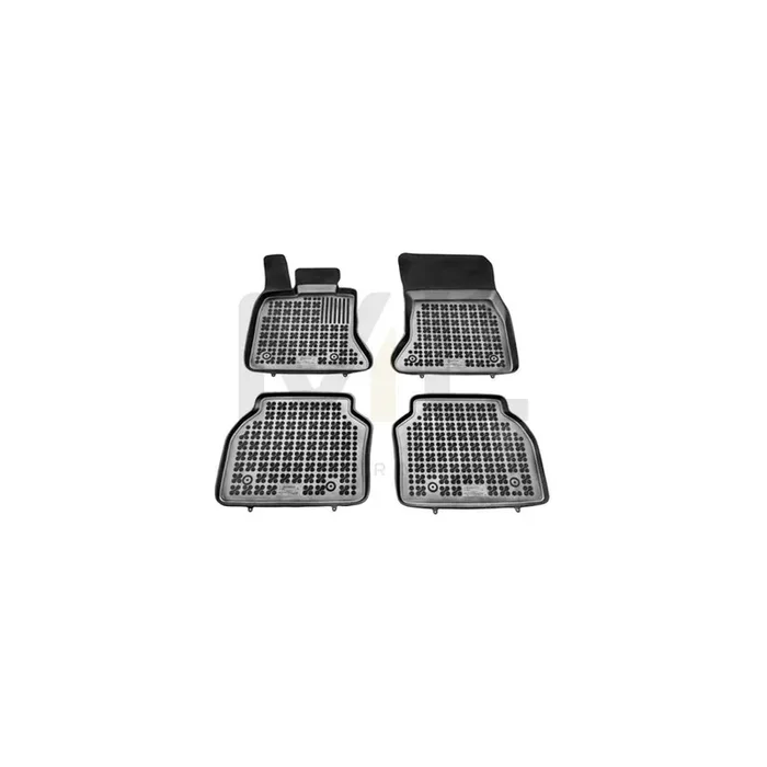 REZAW PLAST Tailored 200714 Floor mat set Elastomer, Front and Rear, Quantity 4, Black