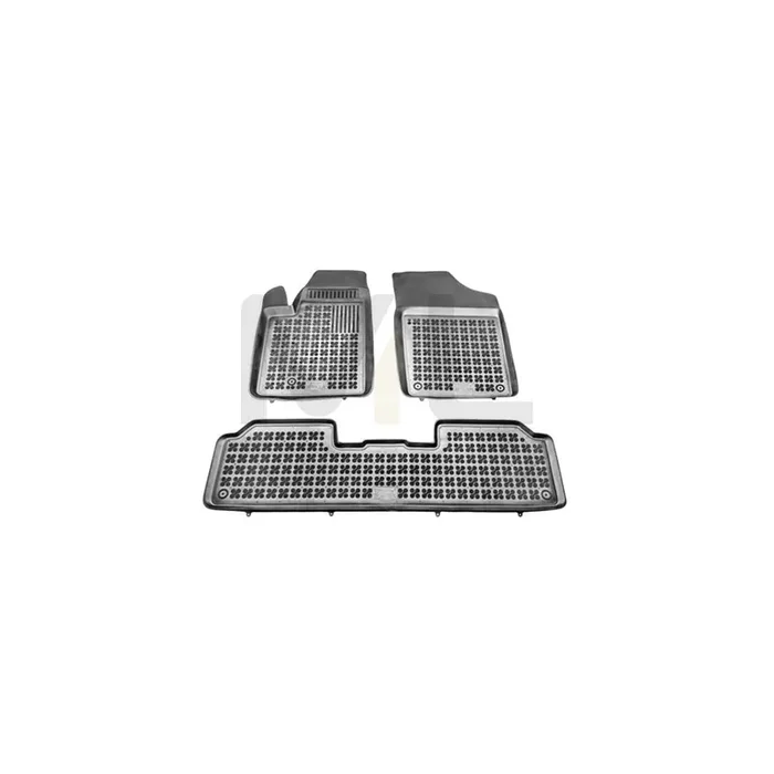 REZAW PLAST Tailored 201215 Floor mat set Elastomer, Front and Rear, Quantity 3, Black