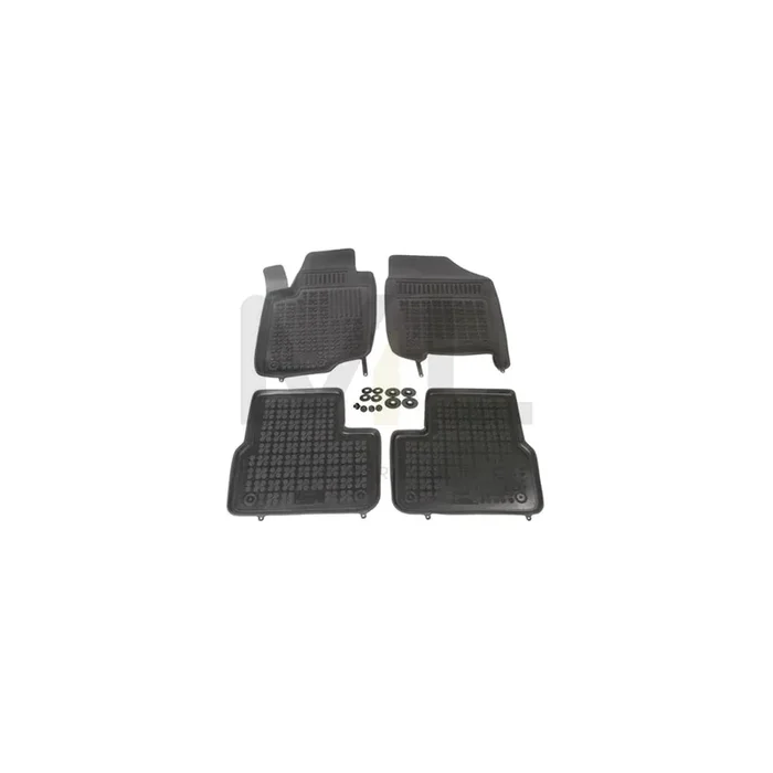 REZAW PLAST Tailored 201304 Floor mat set for PEUGEOT 207 Elastomer, Front and Rear, Quantity 4, Black
