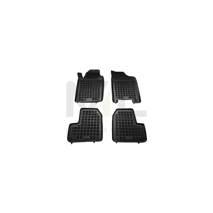 REZAW PLAST Tailored 201305 Floor mat set for PEUGEOT 206 Elastomer, Front and Rear, Quantity 4, Black