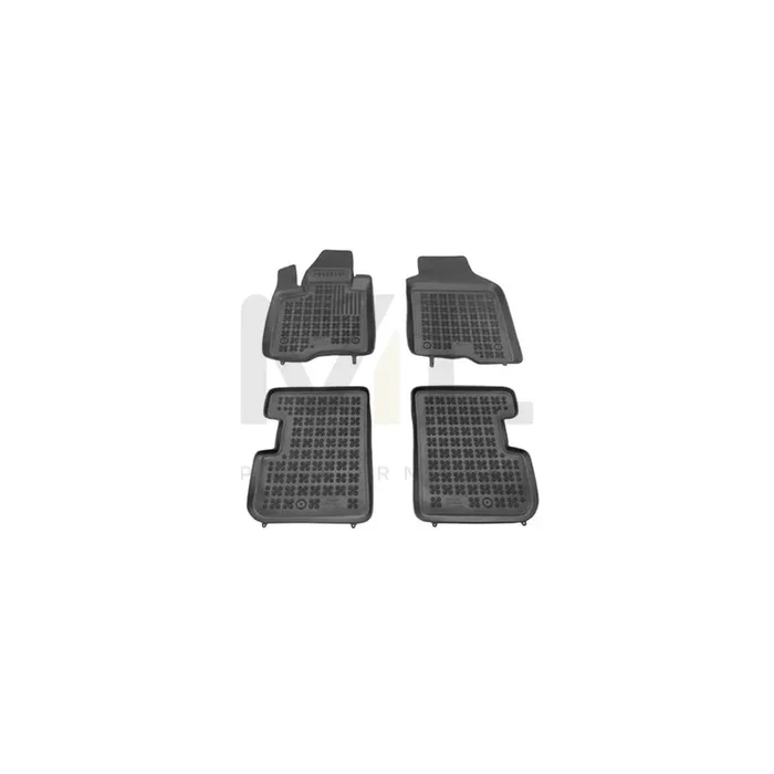 REZAW PLAST Tailored 201515 Floor mat set for FIAT Panda III Hatchback (312, 319) Elastomer, Front and Rear, Quantity 4, Black
